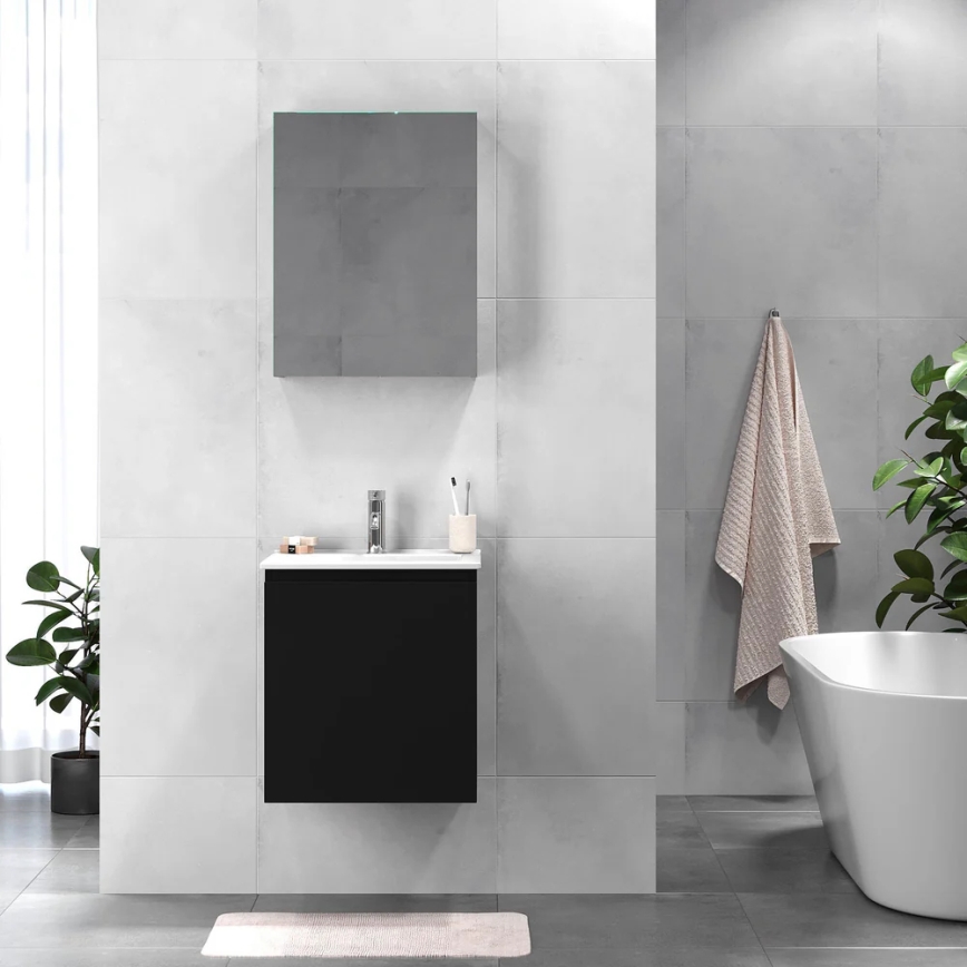 BATH DELUXE 09-050-63-02-01 - Bathroom cabinet with a basin KENWOOD 51 cm matte black