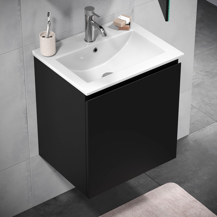 BATH DELUXE 09-050-63-02-01 - Bathroom cabinet with a basin KENWOOD 51 cm matte black