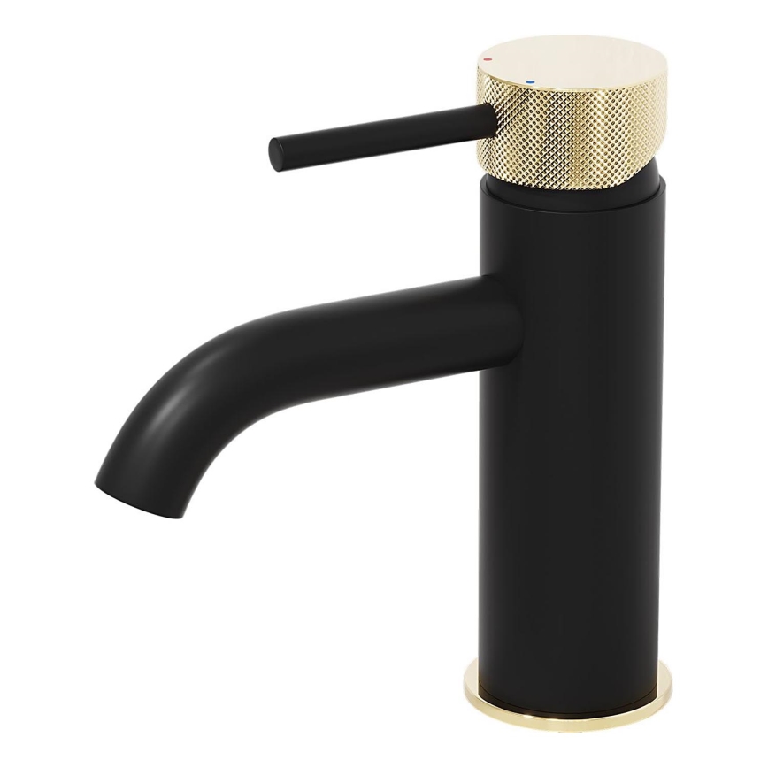 BATH DELUXE 28-005-03-72-00 - Basin tap ANHOLT 15,6 cm black/brass