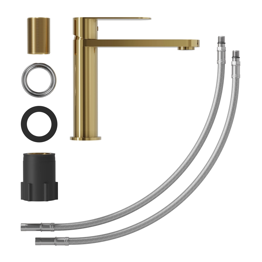 BATH DELUXE 28-017-02-64-02 - Basin tap TARNBY 17,3 cm shiny brass