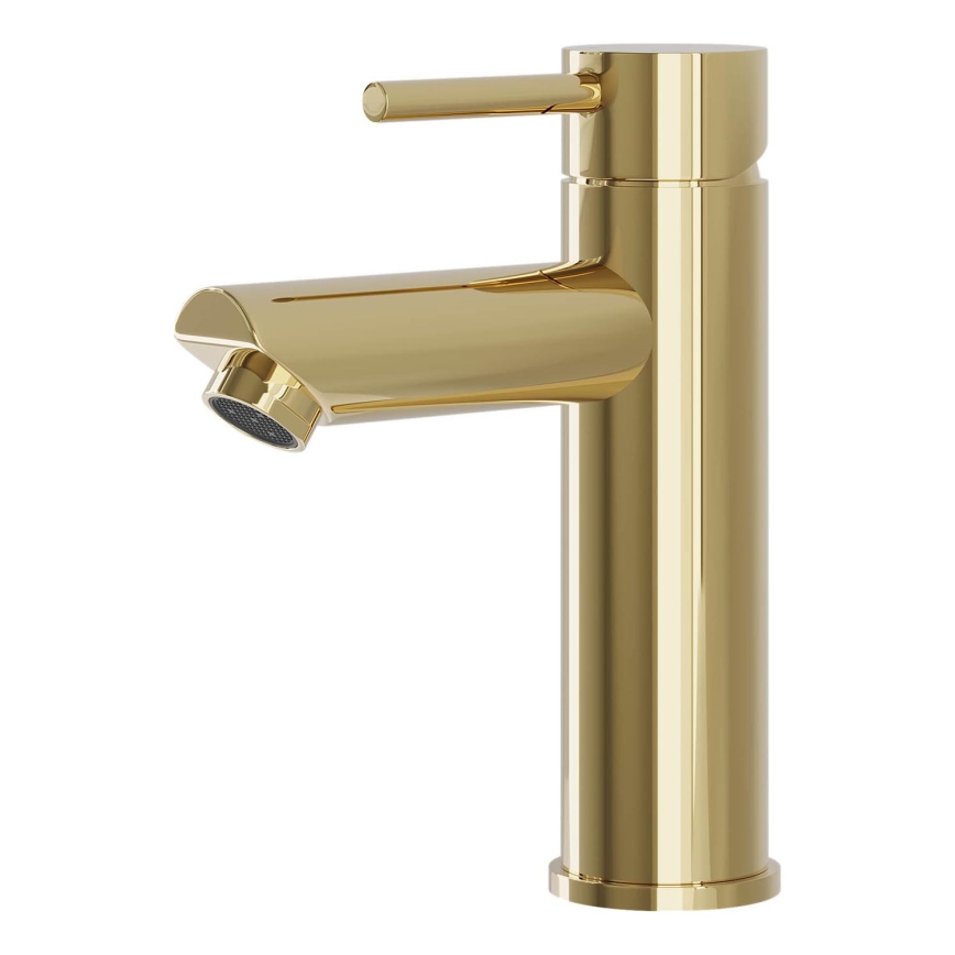 BATH DELUXE 28-017-03-64-02 - Basin tap RINGSTED 17,8 cm shiny brass