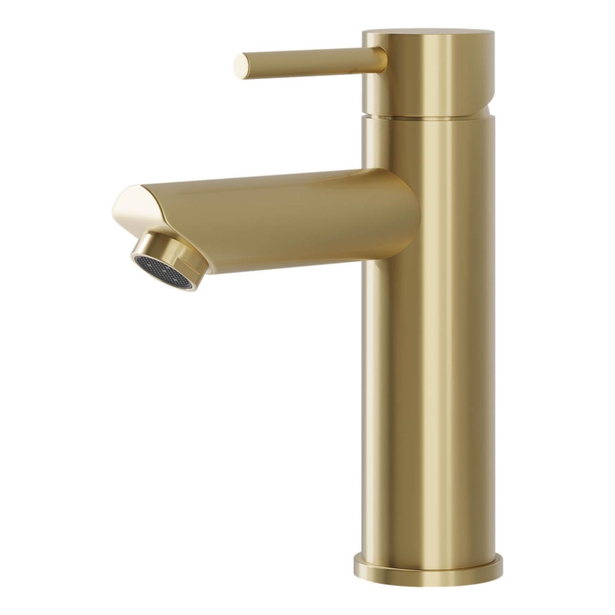 BATH DELUXE 28-017-03-70-02 - Basin tap RINGSTED 17,8 cm brushed brass