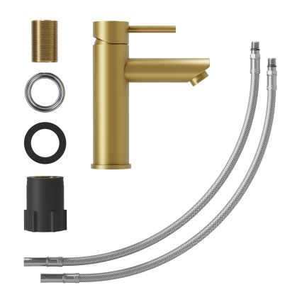 BATH DELUXE 28-017-03-70-02 - Basin tap RINGSTED 17,8 cm brushed brass