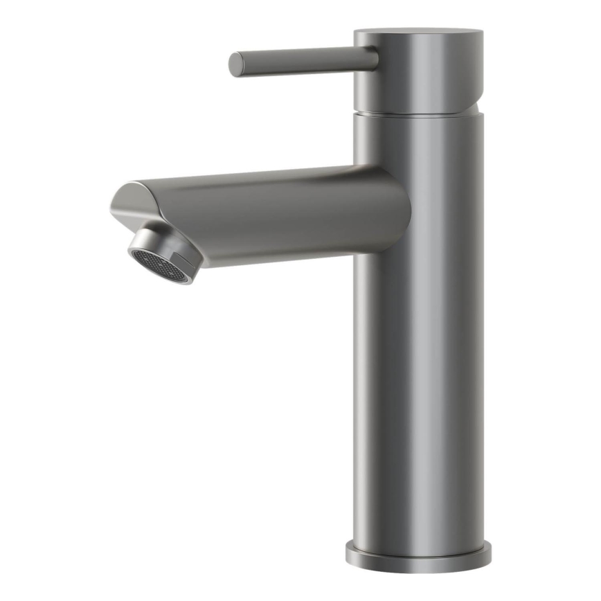 BATH DELUXE 28-017-03-73-02 - Basin tap RINGSTED 17,8 cm powdered grey