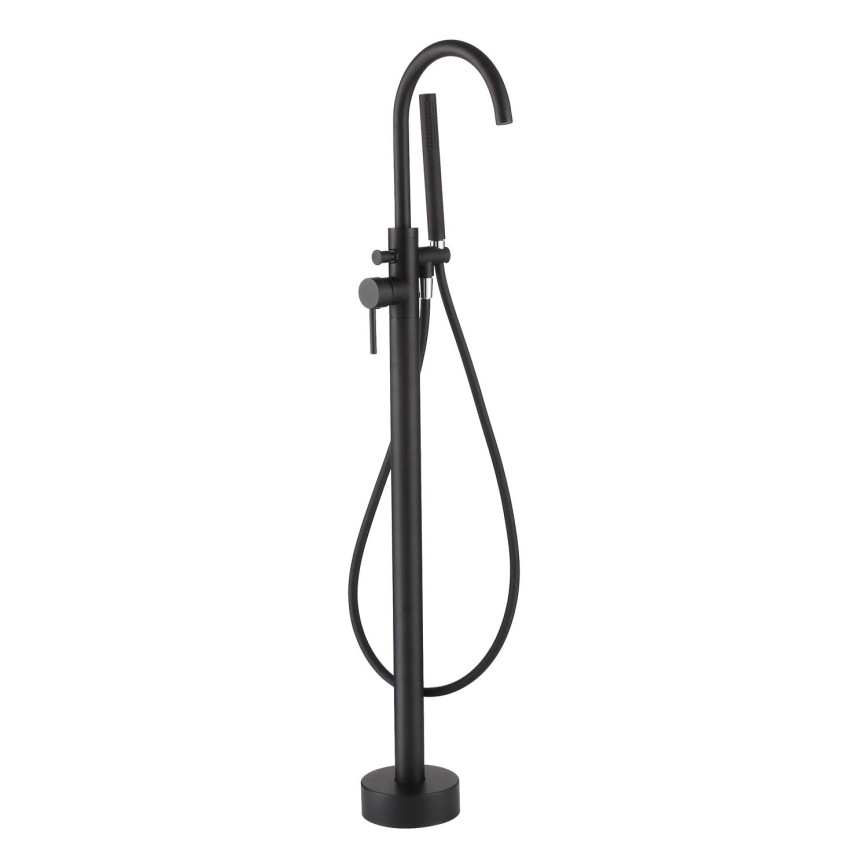 BATH DELUXE 28-114-01-02-00 - Freestanding bath set with tap DRAGOR 116 cm matte black