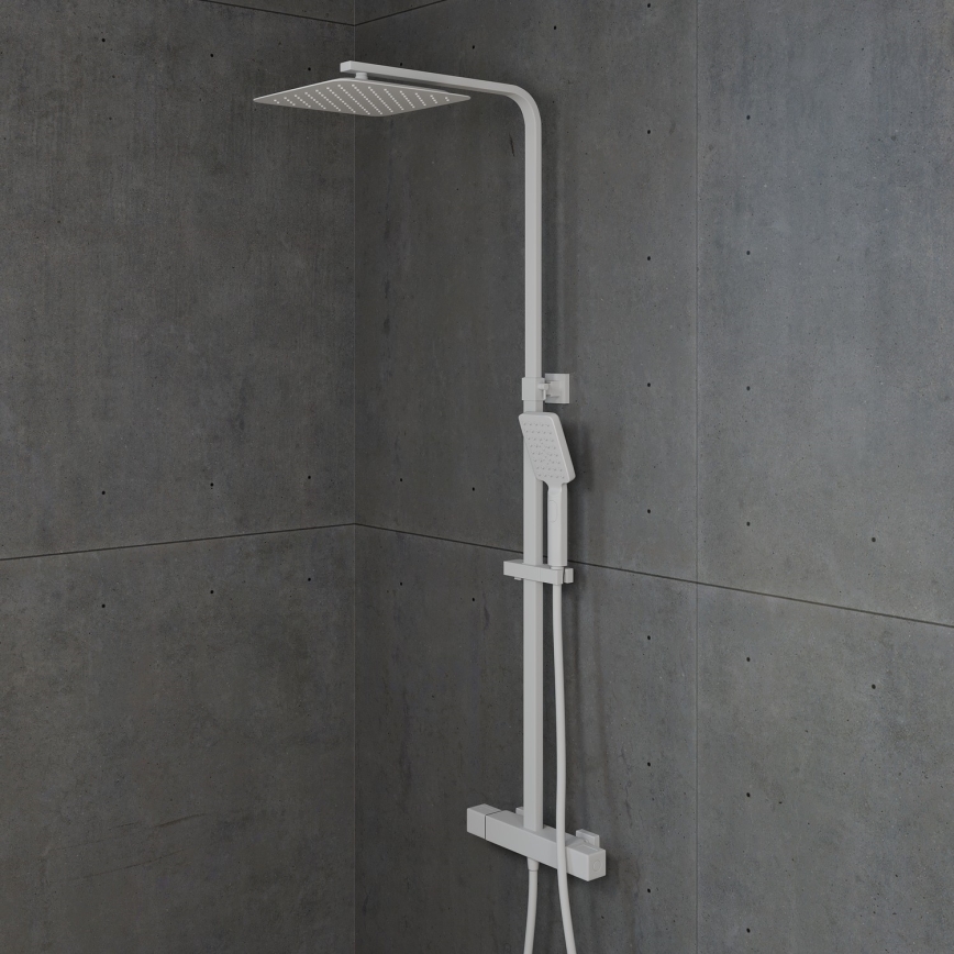 BATH DELUXE 31-120-06-01-00 - Shower set with thermostatic tap NAESBY matte white