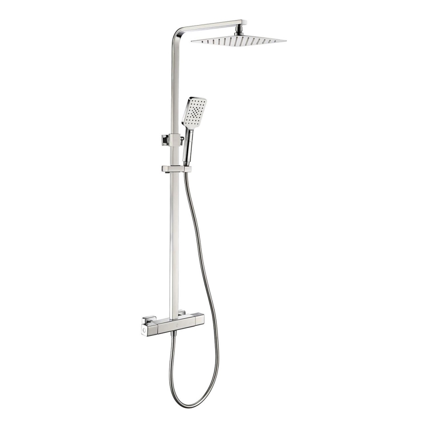 BATH DELUXE 31-120-06-60-00 - Shower set with thermostatic tap NAESBY shiny chrome