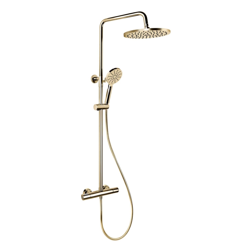 BATH DELUXE 31-120-08-64-00 - Shower set with thermostatic tap DRAGOR shiny brass