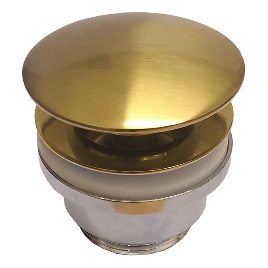 BATH DELUXE 33-004-05-64-04 - Basin waste RODBY d. 6,6 cm shiny brass