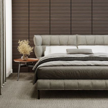 BATH DELUXE 54-060-08-84-12 - SET 4x Acoustic wall panel DANVIKEN 60x60 cm walnut