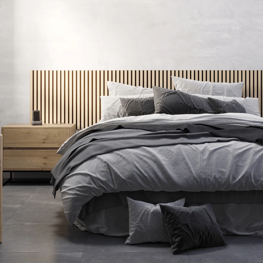 BATH DELUXE 54-060-08-86-12 - SET 4x Acoustic wall panel DANVIKEN 60x60 cm oak