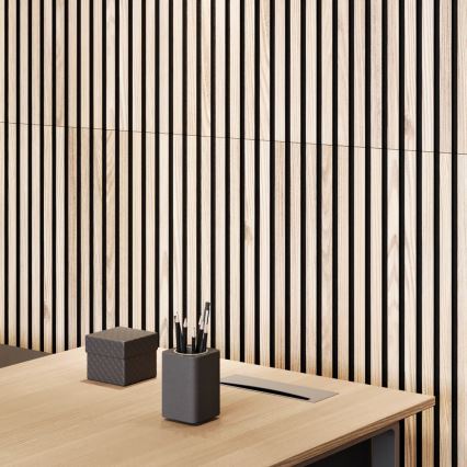 BATH DELUXE 54-240-11-86-12 - Acoustic wall panel VASALUND 240x52 cm oak