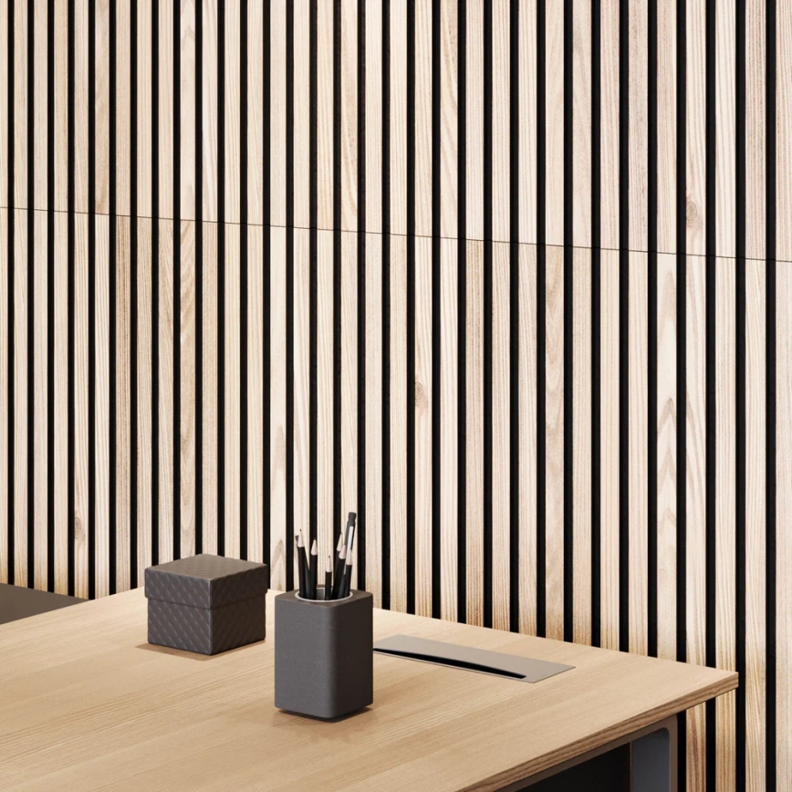 BATH DELUXE 54-240-11-86-12 - Acoustic wall panel VASALUND 240x52 cm oak