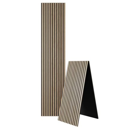 BATH DELUXE 54-240-11-86-12 - Acoustic wall panel VASALUND 240x52 cm oak
