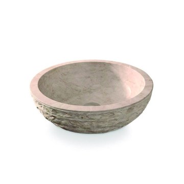 Bathco 00318 - PUKET Countertop Basin Ø 45 cm Stone/Beige