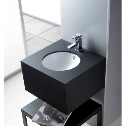 Bathco 0052 - CERDENA recessed washbasin Ø 38 cm porcelain/white