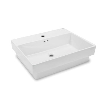 Bathco 0062 - Built-in washbasin FUNCHAL 55x45 cm porcelain/white