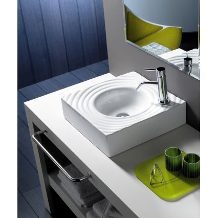 Bathco 0081 - GOTA Countertop Basin 45 x 45 cm porcelain/white
