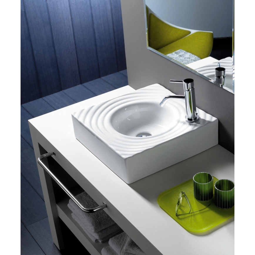 Bathco 0081 - GOTA Countertop Basin 45 x 45 cm porcelain/white