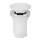 Bathco 0212BL - CLICK-CLACK pop-up washbasin waste without overflow, Ø 6 cm, matte white