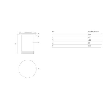 Bathco 0212BL - CLICK-CLACK pop-up washbasin waste without overflow, Ø 6 cm, matte white