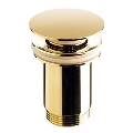 Bathco 0212OR - CLICK-CLACK basin waste without overflow, Ø 6 cm, gold