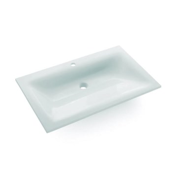 Bathco 0507 - Recessed washbasin MONACO 60x50 cm resin/white