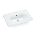 Bathco 0516 - Undermount washbasin ICE 60x35 cm resin/white