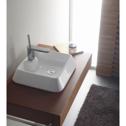 Bathco 4003 - GALICIA Countertop Basin 40x40 cm, Porcelain/White
