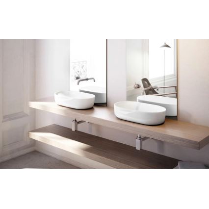 Bathco 4037 - TOULOUSE Countertop Basin 59 x 41.5 cm, porcelain/white