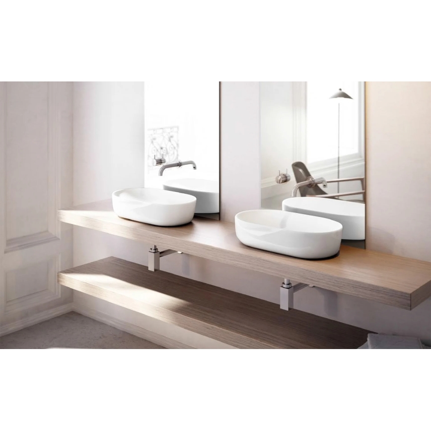 Bathco 4037 - TOULOUSE Countertop Basin 59 x 41.5 cm, porcelain/white