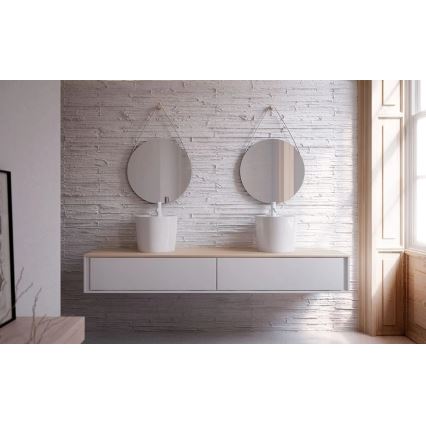 Bathco 4057 - FLORENCIA Countertop Basin, Ø 42 cm, Porcelain/White