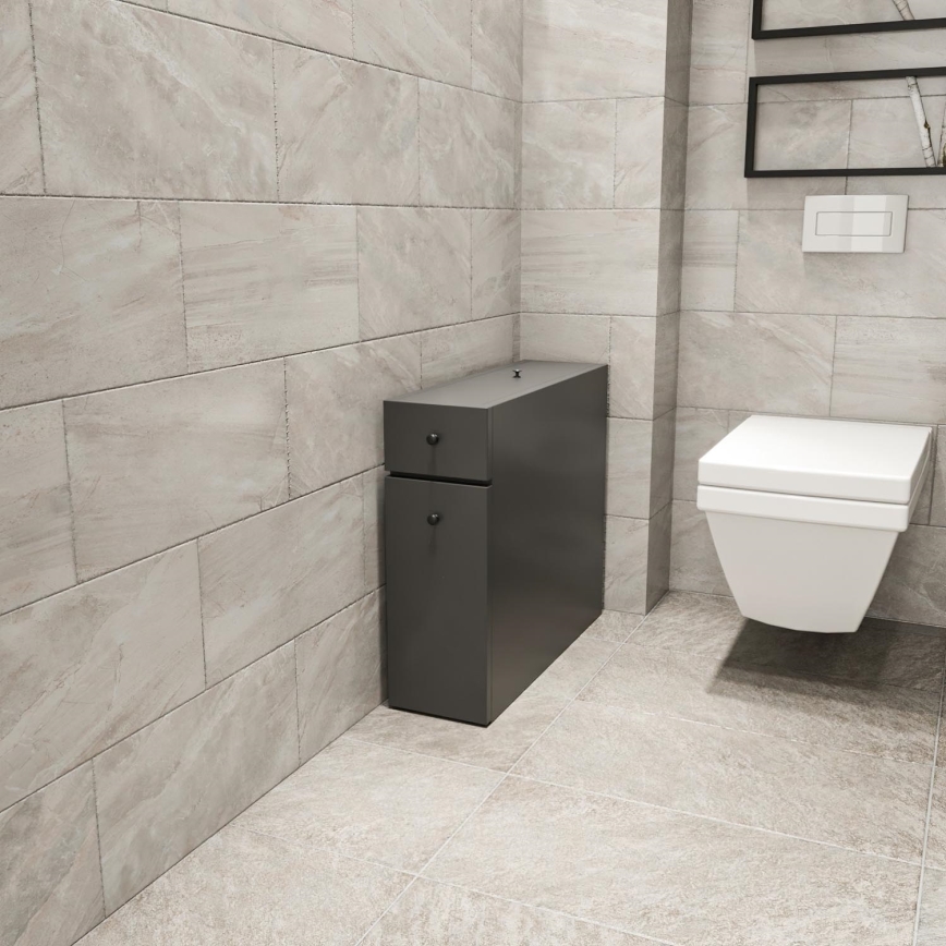 Bathroom cabinet CALENCIA 55x60 cm anthracite