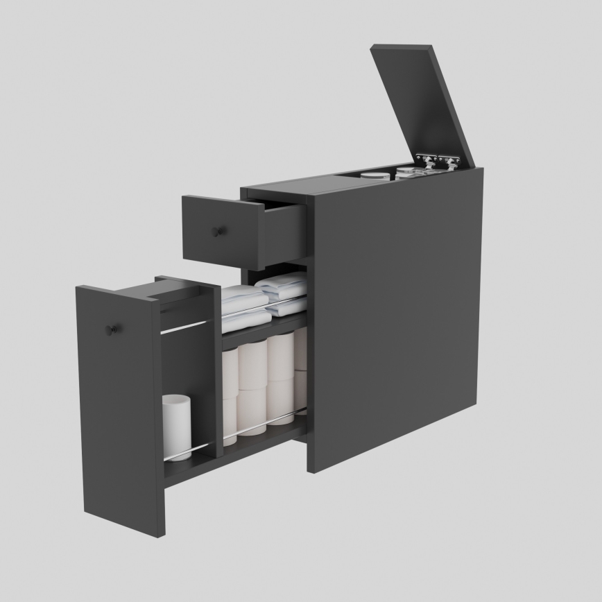 Bathroom cabinet CALENCIA 55x60 cm anthracite