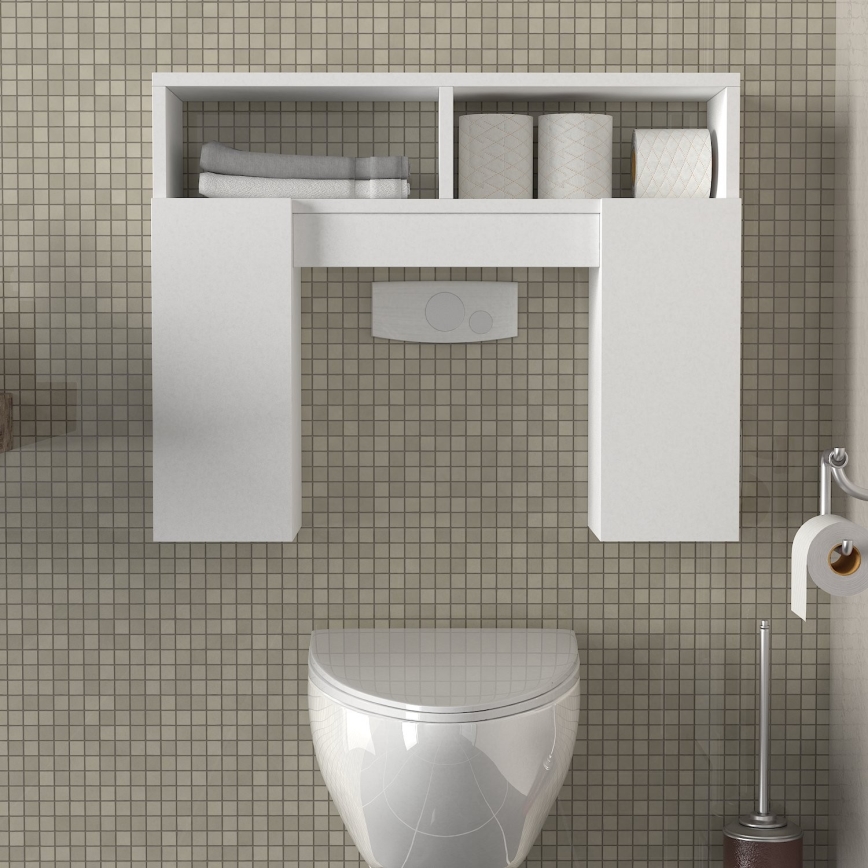 Bathroom cabinet GERONIMO 61x76 cm white