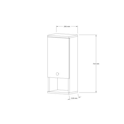 Bathroom cabinet MIS 71x30 cm white