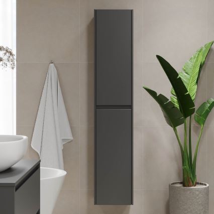 Bathroom cabinet TRONDHEIM 35x174x30 cm anthracite