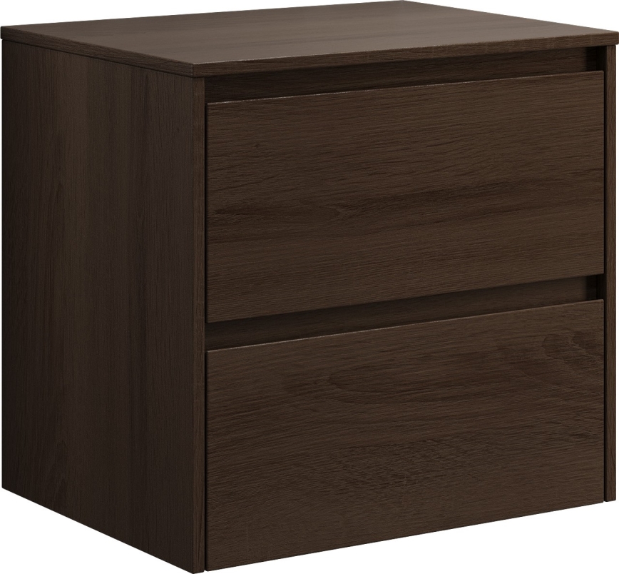 Bathroom cabinet TRONDHEIM for 60 cm sink – walnut