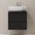 Bathroom cabinet TRONDHEIM for washbasin 60x57x46 cm black