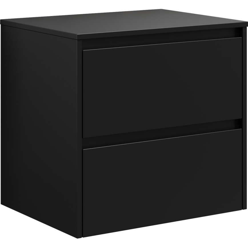 Bathroom cabinet TRONDHEIM for washbasin 60x57x46 cm black