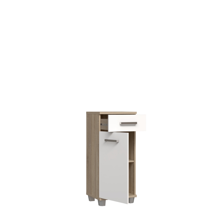 Bathroom cabinet VENOM white/sonoma oak