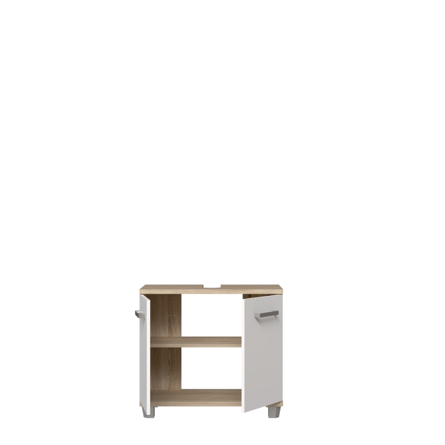 Bathroom cabinet VENOM, White/Sonoma Oak