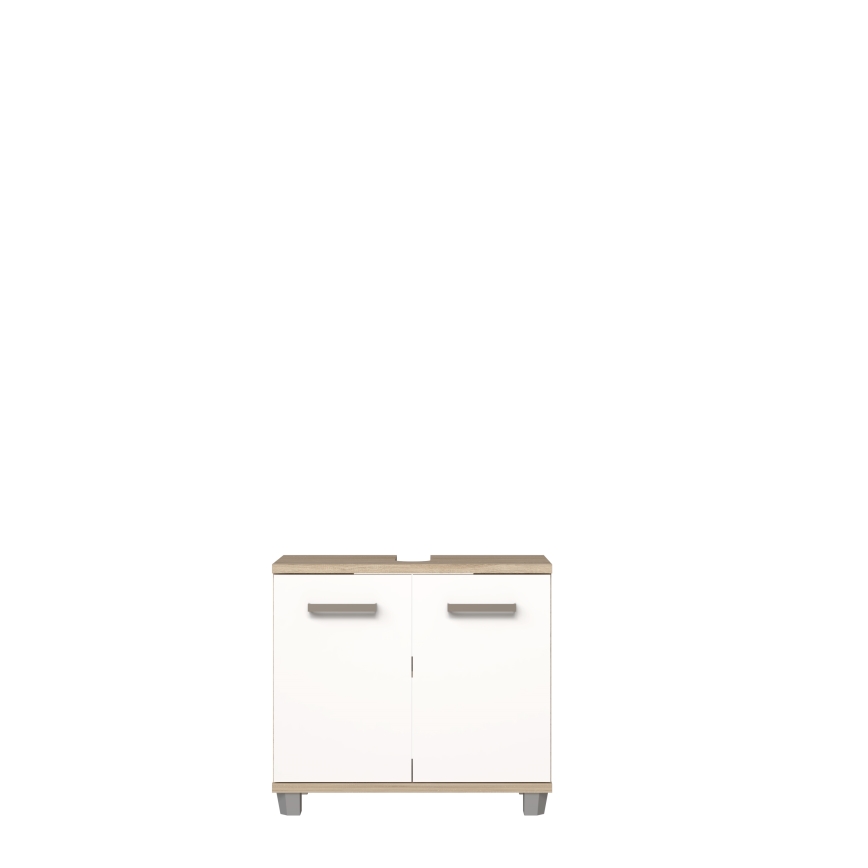 Bathroom cabinet VENOM, White/Sonoma Oak