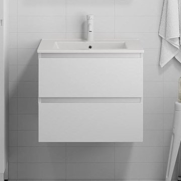 Bathroom cabinet with a basin CONOR 61 cm white