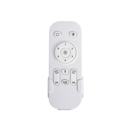 Bathroom ceiling fan d. 132 cm IP44 black + remote control