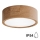 Bathroom ceiling light CLEO 2xE27/24W/230V IP54 d. 27,5 cm oak