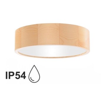 Bathroom ceiling light CLEO 2xE27/24W/230V IP54 d. 27,5 cm pine