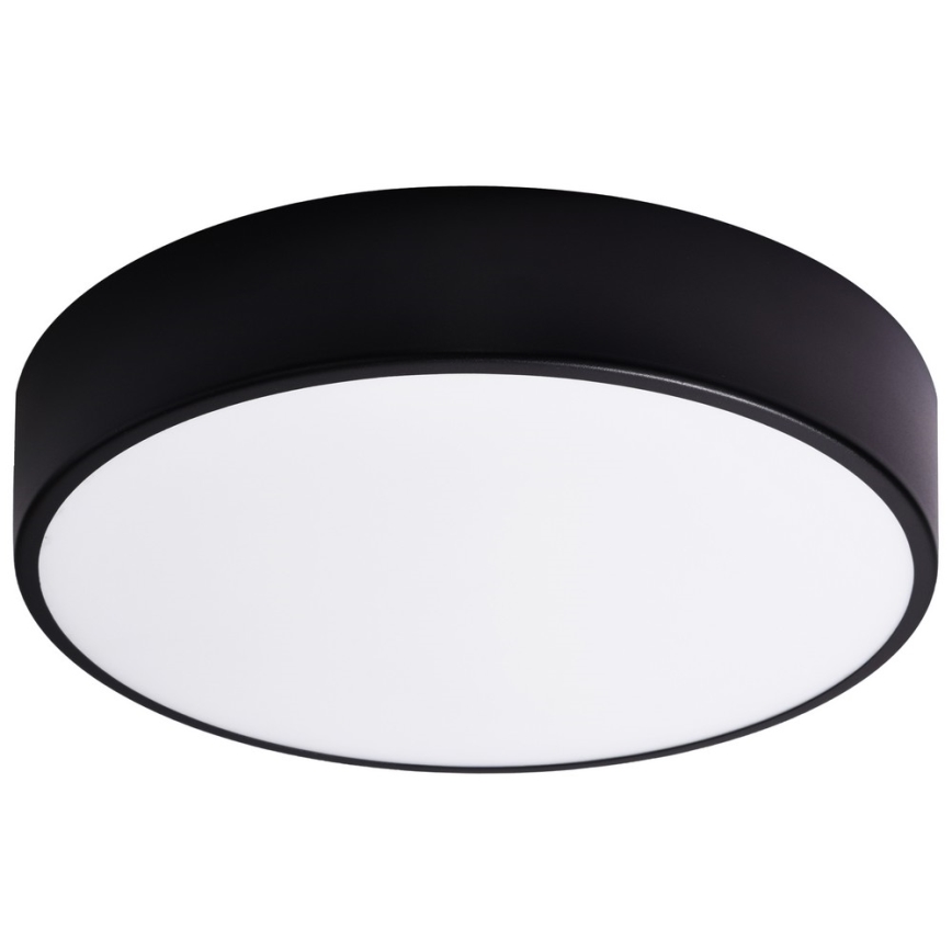 Bathroom ceiling light CLEO 3xE27/24W/230V d. 40 cm black IP54