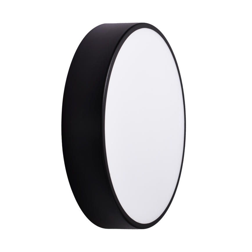 Bathroom ceiling light CLEO 3xE27/24W/230V d. 40 cm black IP54