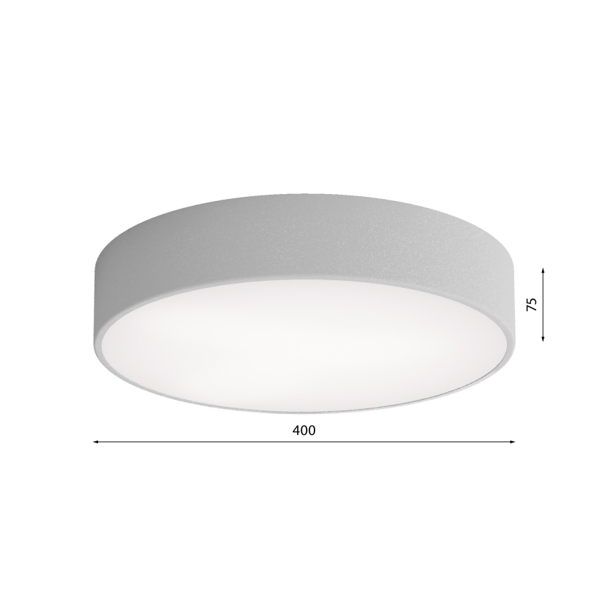 Bathroom ceiling light CLEO 3xE27/24W/230V d. 40 cm grey IP54